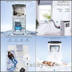 10000BTU Portable Air Conditioner Portable with Built-in Dehumidifier Fan