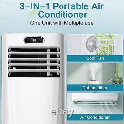 10000BTU White Portable Floor Air Conditioner Smart AC withDehumidifier & Fan App