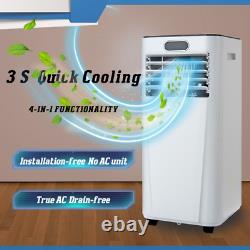 10000 BTU 4-in-1 Portable Air Conditioner LED Display With Dehumidifier & Fan Mode