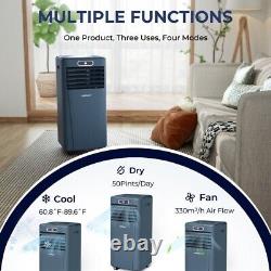 10000 BTU Portable Air Conditioner 4-in-1 Quiet AC Unit With Fan & Dehumidifier