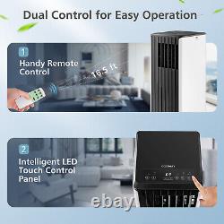 10000 BTU Portable Air Conditioner with Cool Fan Dehumidifier & Remote Control