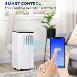 10000 BTU Smart WiFi Air Conditioners 3-in-1 Portable AC Unit with Remote White