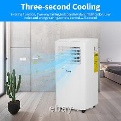 10000 BTU Smart WiFi Heat/Cool Air Conditioners 4-in-1 Portable AC Unit + Remote