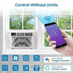 10000 BTU Window Air Conditioner Dehumidifier Auto Restart AC Unit withRemote/Wifi