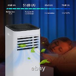 10,000 BTU 3-in-1 AC Portable Air Conditioner Dehumidifier Fan withRemote Panel