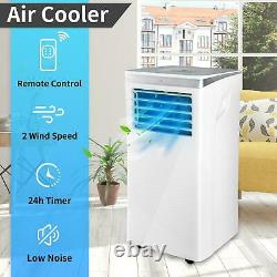 10,000 BTU Portable Air Conditioner Cooling Dehumidification Fan WithRemote 3 Mode