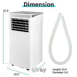 10,000 BTU Portable Air Conditioner Cooling Dehumidification Fan WithRemote 3 Mode