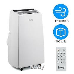 12000BTU (8000BTU DOE) Portable Home Dorm Air Conditioner Dehumidifier Fan White