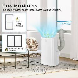 12000BTU Portable Air Conditioner 3-in-1 Air Cooler Fan Dehumidifier with Remote