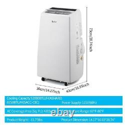 12000 BTU (8250 BTU CEC) Cooling Portable Air Conditioner Dehumidifier AC Unit