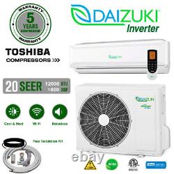 12000 BTU Air Conditioner Mini Split 20 SEER2 INVERTER Ductless Heat Pump 110V