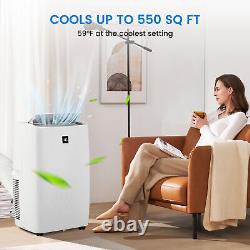 12000 BTU Portable Air Conditioner 3in1 Quiet AC Unit with Fan Dehumidifier Remote