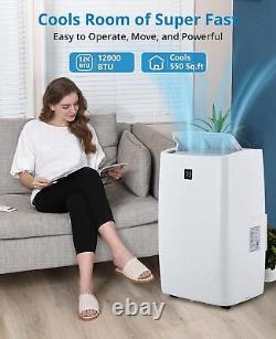 12000 BTU Portable Air Conditioner 3in1 Quiet AC Unit with Fan Dehumidifier Remote