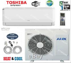 12,000 BTU AC Air Conditioner, Heat Pump Mini Split 220V 1 ton WithKIT & WIFI