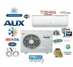 12,000 BTU Ductless Air Conditioner, Heat Pump Mini Split 220V 1 Ton WithKit&WiFi