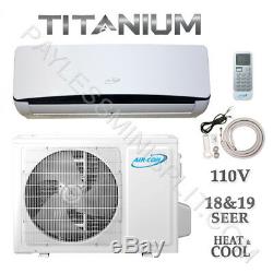12,000 BTU Ductless Mini Split Air Conditioner Heat Pump 115V 1 Ton AirCon AC