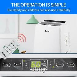13000BTU Portable Air Conditioner Heater Dehumidifier and Fan withRemote Control
