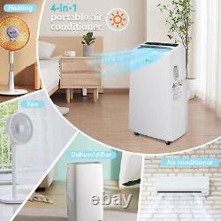 13000 BTU 4-in-1 Portable AC Unit Air Conditioner, Cooling, Dehumidifier, Fan, Heat