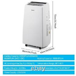 13000 BTU (8800 BTU CEC) Air Conditioner 4-in-1 Portable Cooler Heater AC Unit