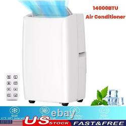 14000BTU Air Conditioner Portable Dehumidifier Fan Mode AC Unit Remote 24H Timer