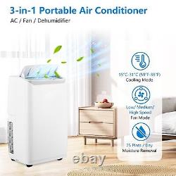 14000BTU Portable Air Conditioner Ac Unit with Remote Control &Window Kit 700 Sq