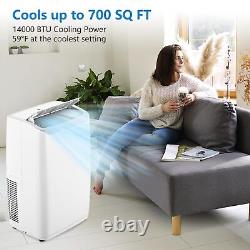 14000BTU Portable Air Conditioner Ac Unit with Remote Control &Window Kit 700 Sq