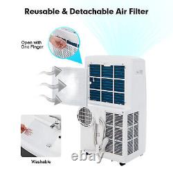 14000 BTU 4-in-1 Portable Air Conditioner Cooling Dehumidifier Heater Fan White