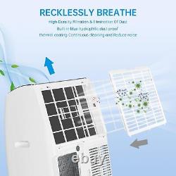 14000 BTU Portable Air Conditioner 4-in-1 AC with Dehumidifier Fan Heating Modes