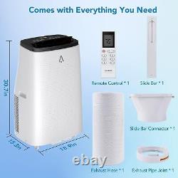 14000 BTU Portable Air Conditioner with Cool Fan&Dehumidifier Quiet Easy Install