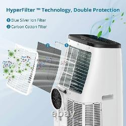 14000 BTU Portable Air Conditioner with Cool, Fan, & Dehumidifier White