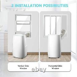 14000 BTU White Portable Air Conditioner Smart AC withDehumidifier & Fan App Home