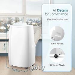 14,000 BTU Portable Air ConditionersCooling, Dehumidifier & Fan 3-in-1, Quiet