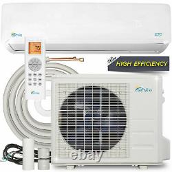 18000 BTU Mini Split Air Conditioner with Heat Pump Remote and Installation Kit