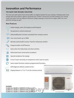 24000 BTU Air Conditioner Mini Split 10 SEER R22 AC Ductless Heat Pump 220V