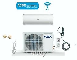 36000 BTU AUX Air Conditioner INVERTER Duckless Heat Pump 230V WiFi 25ft