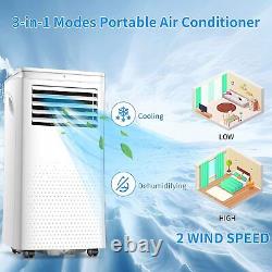3-in-1 10000BTU White Portable Air Conditioner Smart AC withDehumidifier & Fan