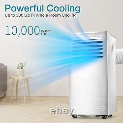 3-in-1 10000BTU White Portable Air Conditioner Smart AC withDehumidifier & Fan