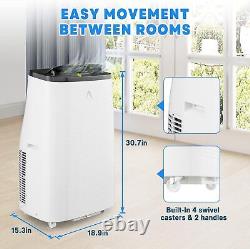 3-in-1 14000 BTU Portable Air Conditioner with Cool Fan&Dehumidifier Quiet Timer