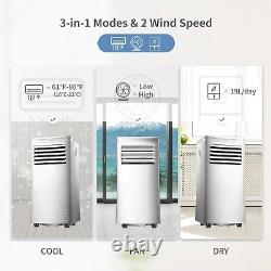 3-in-1 8000 BTU White Portable Air Conditioner Smart AC withDehumidifier & Fan App