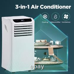 3-in-1 8,000BTU Portable AC Air Conditioner with Remote Control & Dehumidifier