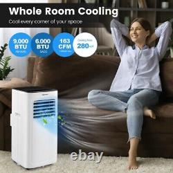 3-in-1 Portable Air Conditioner Dehumidifier and 24H Timer 9000 BTU 280 sq. Ft