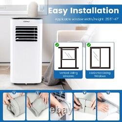 3-in-1 Portable Air Conditioner Dehumidifier and 24H Timer 9000 BTU 280 sq. Ft