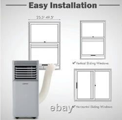 5000BTU Portable Air Conditioner 3-in-1 Air Cooler withDehumidifier &Fan Mode Gray