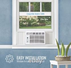 5,000BTU Window Mounted Air Conditioner & Dehumidifier with Smart Remote Control