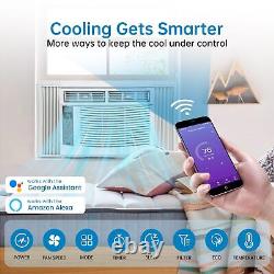6000 BTU Window Air Conditioner Dehumidifier Auto Restart AC Unit +Remote+Wifi