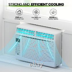 6,000 BTUWIFI CONTROL+TIMERWindow Air Conditioner 6 Mode AC Unit Dehumidifier