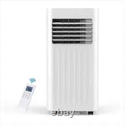 6,000 BTU Portable Air Conditioner Cools 250 Sq. Ft, Dehumidifier, White