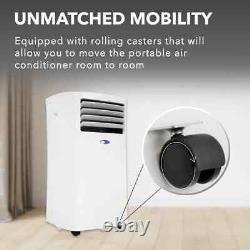 7,000 BTU (10,000 BTU ASHRAE) Portable Air Conditioner, Dehumidifier, White