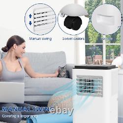 8000BTU Mobile Air Conditioner with Dehumidifier Fan Portable AC Unit Auto Sleep