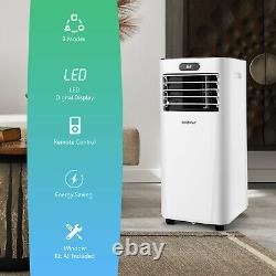 8000BTU Portable Air Conditioner with Remote Control 3-in-1 Air Cooler with Drying